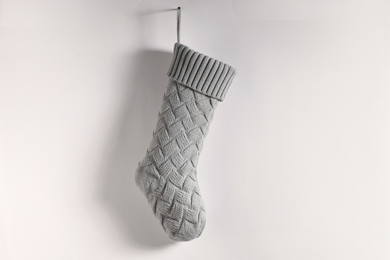 Knitted Christmas Stockings Large Size Cable Knit Holiday Decorative Gifts